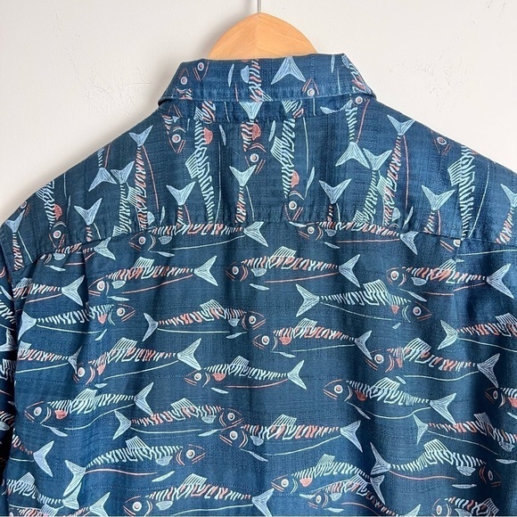 Solaris Outdoor Men's Cotton Fish Novelty Print Casual Shirt Outdoors Adventure - Picture 9 of 13